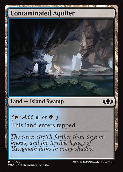 Contaminated Aquifer (TDC 353) [Tarkir: Dragonstorm Commander]