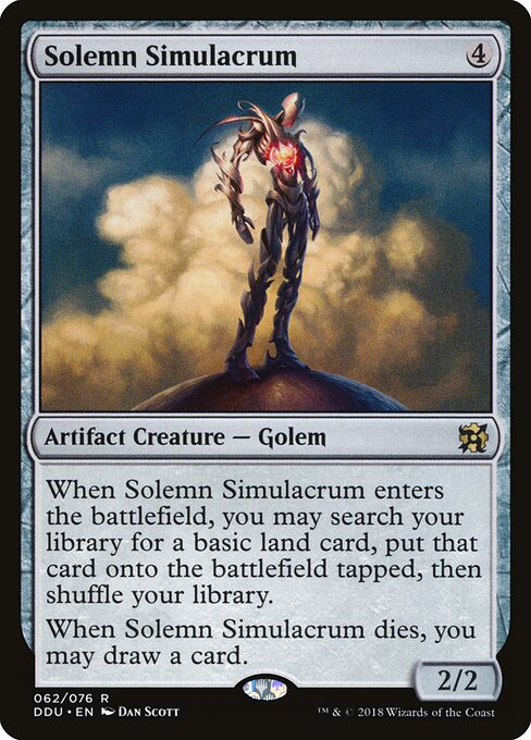Solemn Simulacrum (DDU 62) [Duel Decks: Elves vs. Inventors]