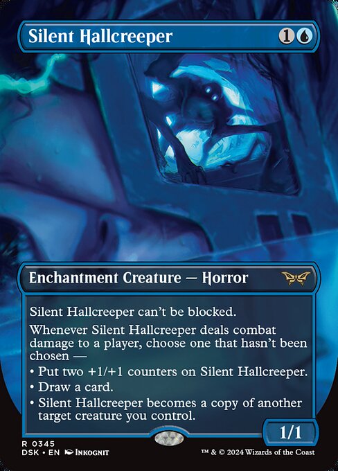 Silent Hallcreeper (Borderless · Full Art) (DSK 345) [Duskmourn: House of Horror]