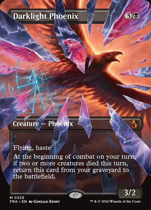Darklight Phoenix (Borderless · Full Art) (FRA 325) [Reality Fracture]