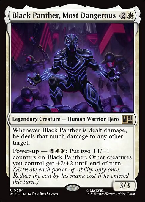 Black Panther, Most Dangerous (MSC 584) [Marvel Super Heroes Commander]