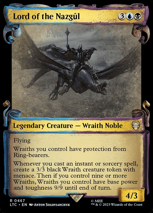 Lord of the Nazgûl (Showcase) (LTC 467) [Tales of Middle-earth Commander]