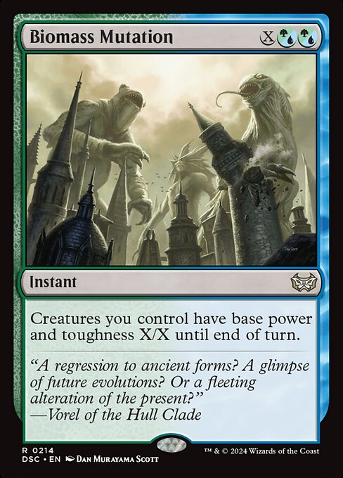 Biomass Mutation (DSC 214) [Duskmourn: House of Horror Commander]