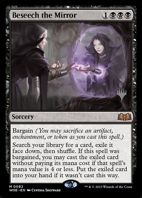 Beseech the Mirror (PWOE 82p) [Wilds of Eldraine Promos]