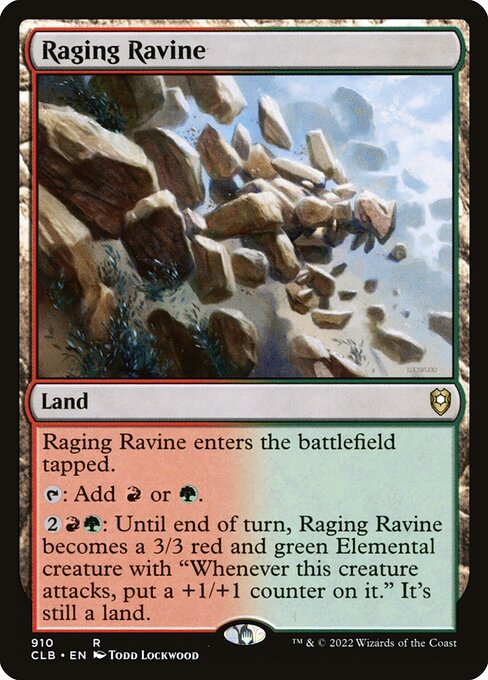Raging Ravine (CLB 910) [Commander Legends: Battle for Baldur's Gate]