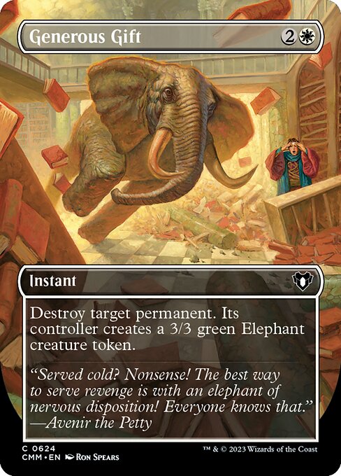 Generous Gift (Borderless · Full Art) (CMM 624) [Commander Masters]