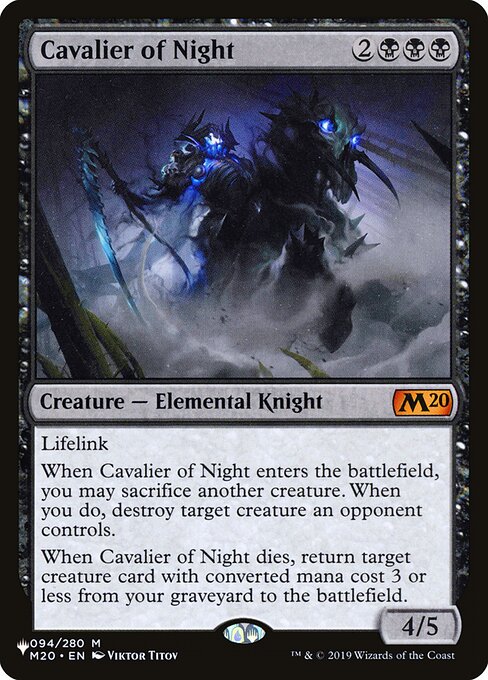 Cavalier of Night (PLST M20-94) [The List]