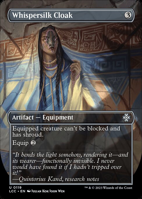 Whispersilk Cloak (LCC 119) [The Lost Caverns of Ixalan Commander]