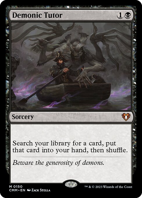 Demonic Tutor (CMM 150) [Commander Masters]