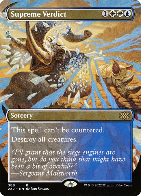 Supreme Verdict (Borderless · Full Art) (2X2 388) [Double Masters 2022]