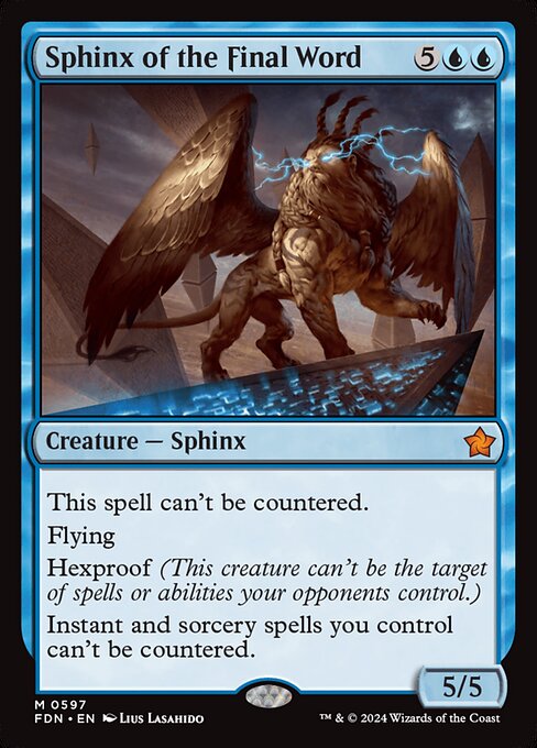 Sphinx of the Final Word (FDN 597) [Foundations]