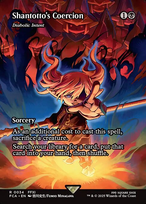 Shantotto's Coercion - Diabolic Intent (Borderless · Full Art) (FCA 34) [Final Fantasy: Through the Ages]