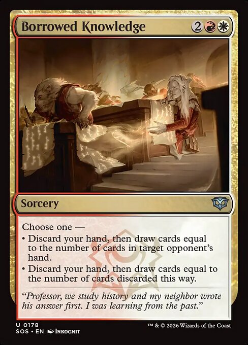 Borrowed Knowledge (SOS 178) [Secrets of Strixhaven]