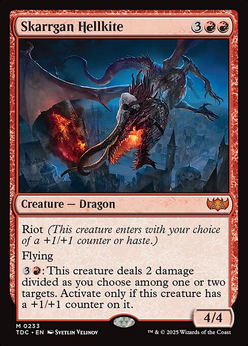 Skarrgan Hellkite (TDC 233) [Tarkir: Dragonstorm Commander]