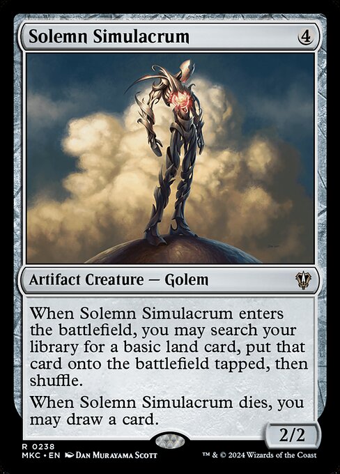 Solemn Simulacrum (MKC 238) [Murders at Karlov Manor Commander]