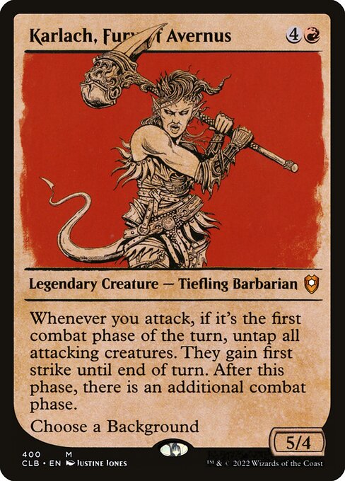 Karlach, Fury of Avernus (CLB 400) [Commander Legends: Battle for Baldur's Gate]