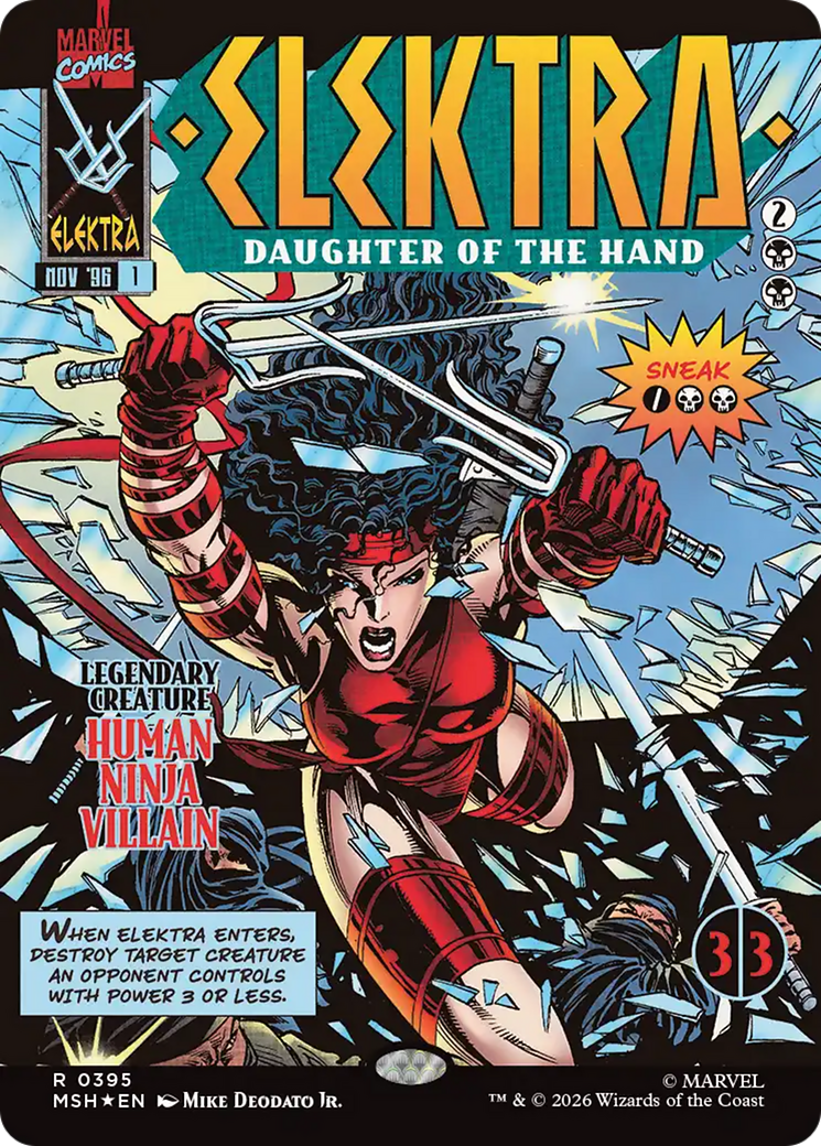 Elektra, Daughter of the Hand (Borderless) (395) [Marvel Super Heroes]