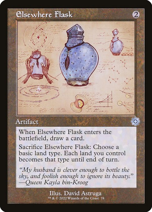 Elsewhere Flask (BRR 78) [The Brothers' War Retro Artifacts]