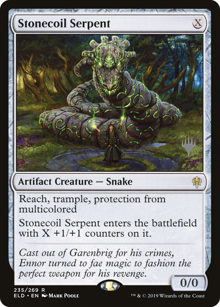 Stonecoil Serpent (Promo Pack) [Throne of Eldraine Promos]