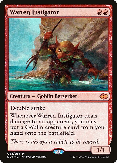 Warren Instigator (DDT 32) [Duel Decks: Merfolk vs. Goblins]