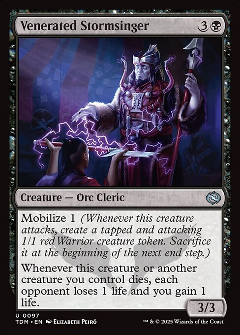 Venerated Stormsinger (TDM 97) [Tarkir: Dragonstorm]