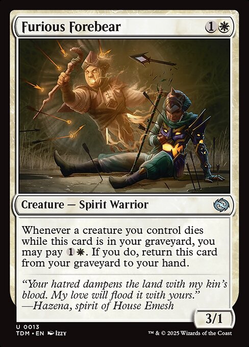 Furious Forebear (TDM 13) [Tarkir: Dragonstorm]
