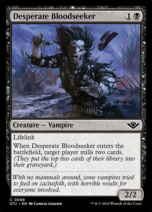 Desperate Bloodseeker (OTJ 86) [Outlaws of Thunder Junction]