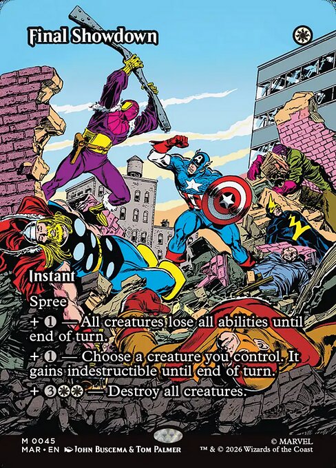 Final Showdown (Borderless · Full Art) (MAR 45) [Marvel Universe]