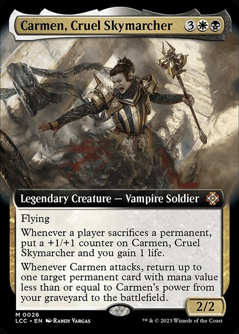 Carmen, Cruel Skymarcher (LCC 26) [The Lost Caverns of Ixalan Commander]