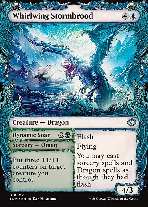 Whirlwing Stormbrood // Dynamic Soar (TDM 322) [Tarkir: Dragonstorm]