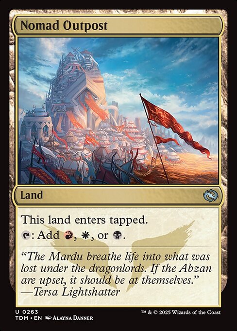 Nomad Outpost (TDM 263) [Tarkir: Dragonstorm]