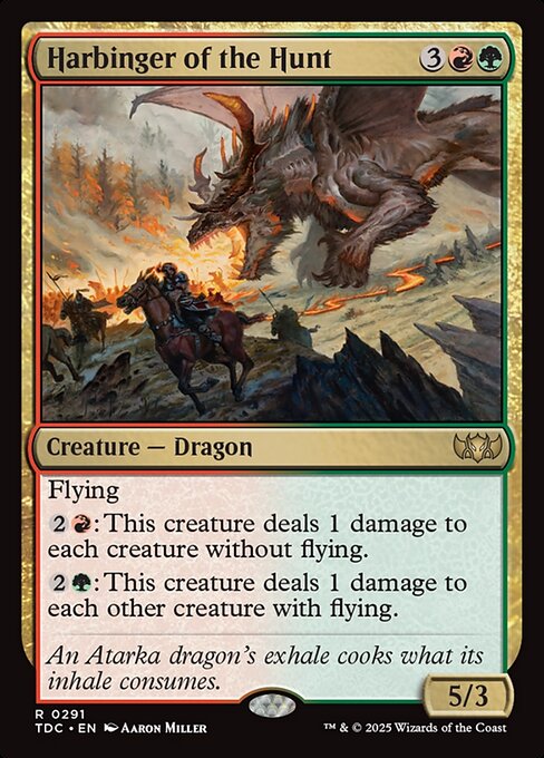 Harbinger of the Hunt (TDC 291) [Tarkir: Dragonstorm Commander]