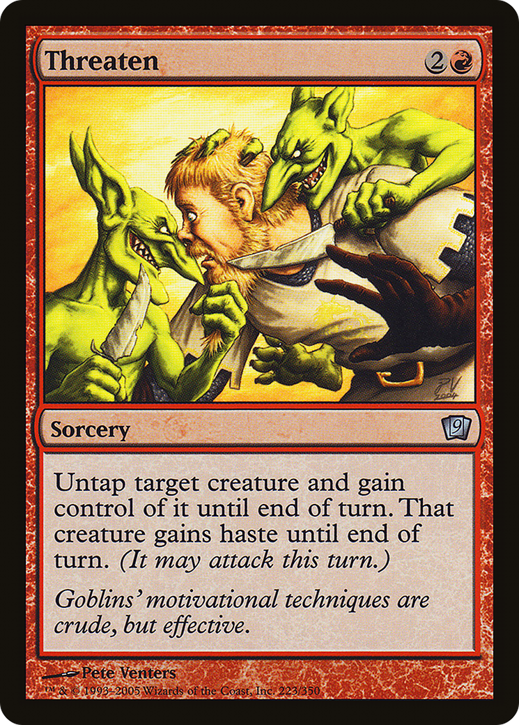Threaten [Ninth Edition]