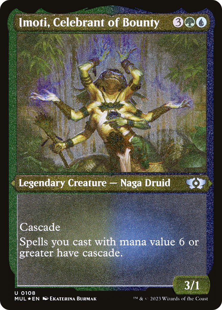 Imoti, Celebrant of Bounty (Foil Etched) [Multiverse Legends]