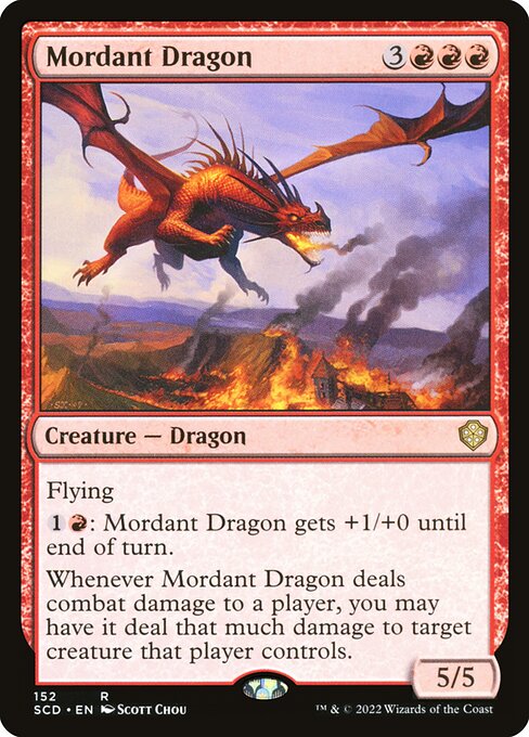 Mordant Dragon (SCD 152) [Starter Commander Decks]