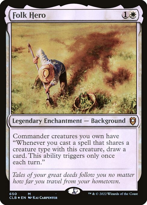 Folk Hero (CLB 650) [Commander Legends: Battle for Baldur's Gate]