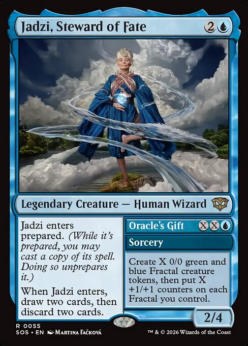 Jadzi, Steward of Fate // Oracle's Gift (SOS 55) [Secrets of Strixhaven]