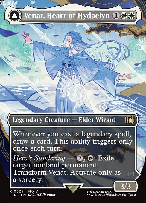 Venat, Heart of Hydaelyn // Hydaelyn, the Mothercrystal (Borderless · Full Art) (FIN 329) [Final Fantasy]