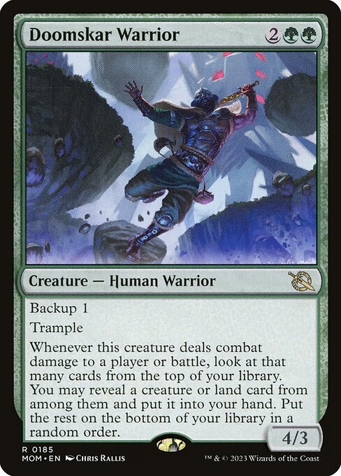 Doomskar Warrior (MOM 185) [March of the Machine]