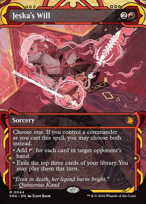 Jeska's Will (SOA 44) [Secrets of Strixhaven Mystical Archive]