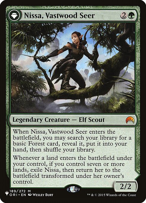 Nissa, Vastwood Seer // Nissa, Sage Animist (PLST ORI-189) [The List]