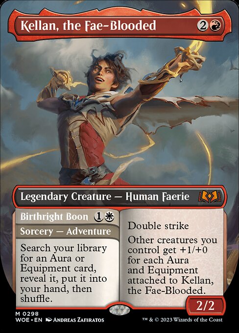 Kellan, the Fae-Blooded // Birthright Boon (WOE 298) [Wilds of Eldraine]