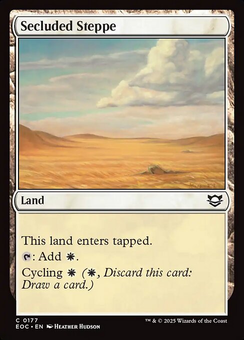 Secluded Steppe (EOC 177) [Edge of Eternities Commander]