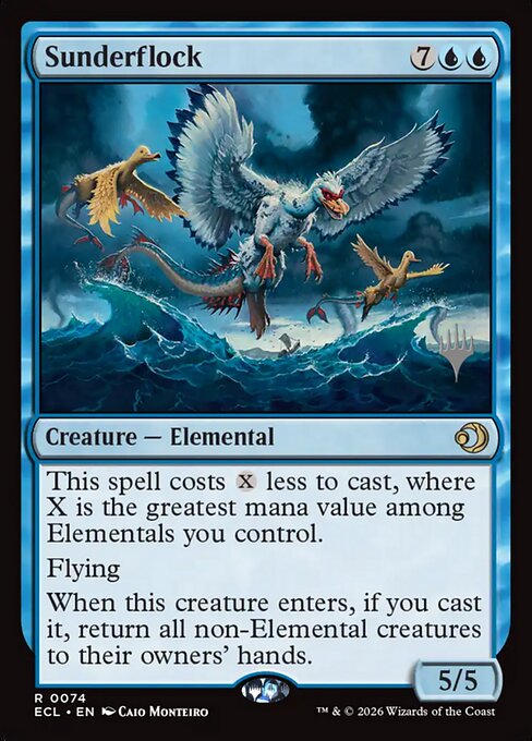 Sunderflock (PECL 74p) [Lorwyn Eclipsed Promos]