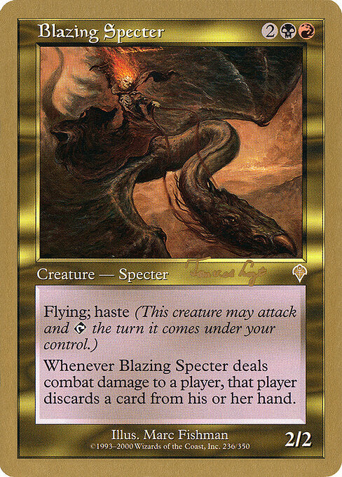 Blazing Specter (WC01 tvdl236) [World Championship Decks 2001]