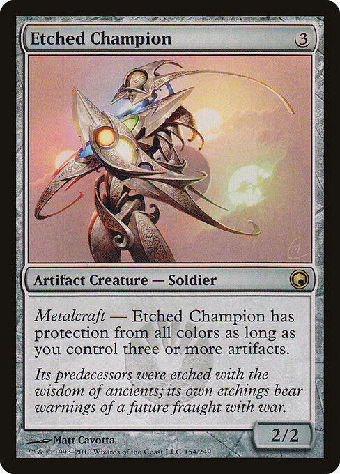 Etched Champion (SOM 154) [Scars of Mirrodin]