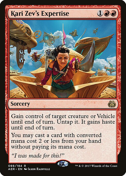 Kari Zev's Expertise (AER 88) [Aether Revolt]
