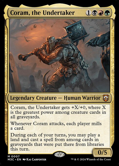 Coram, the Undertaker (M3C 7) [Modern Horizons 3 Commander]