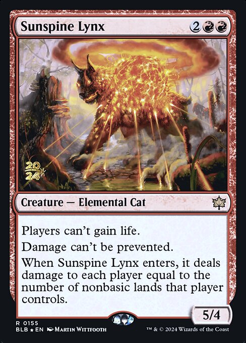 Sunspine Lynx (PBLB 155s) [Bloomburrow Promos]