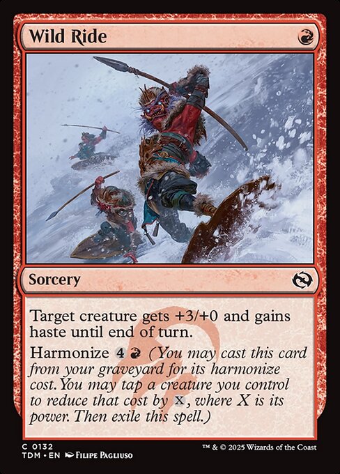 Wild Ride (TDM 132) [Tarkir: Dragonstorm]